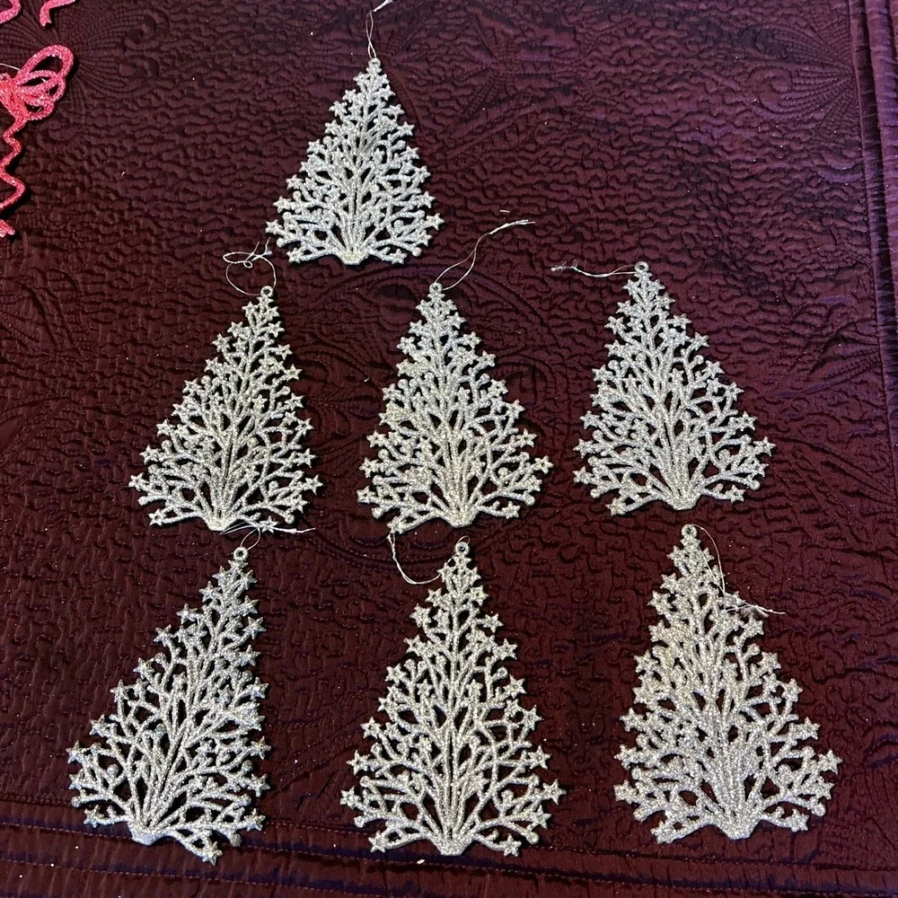 Hobby Lobby 67 Pc Shatterproof Christmas Ornament Lot Glitter Wreath Crafts
